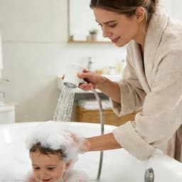 Handheld Showerheads - Coarse Hole Universal Massager for Men | Adjustable Bathroom Shower Head with Ergonomic Grip, Ideal for Apartment, Home, RV, Camper, Marine, Gym, Hotel, and Spa Use — thumbnail 2