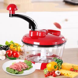 Keukenmachine Handmatig - Uienhakker Slahelicopter - Ingrediënten Hakken - Zonder Elektriciteit - 2 Liter - Niet gespecificeerd — thumbnail 5