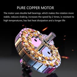 Plafondventilator - Industriële ventilator - Ruimte Koelen - Zonder Verlichting - 200 cm - Zwart — thumbnail 5