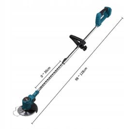Accu Grasmaaier - 21V Elektrische Grasmaaier - Draadloze Grasmaaier met 2x6000mAh - 3 Messen & Verstelbare Hoogte - 900W Motor - Voor Tuin & Gazon — thumbnail 5