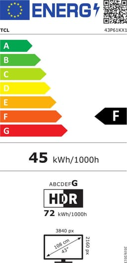 TCL 43P61K – 43 inch – 4K LED – 60Hz Smart TV — thumbnail 2