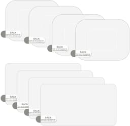 Allecto - Dashcam stickers - Krassen voorkomen - Transparant - Statische folie - Voorruit stickers - Geschikt voor auto - 8 stuks — thumbnail 1