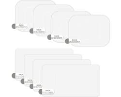 Allecto - Dashcam stickers - Krassen voorkomen - Transparant - Statische folie - Voorruit stickers - Geschikt voor auto - 8 stuks
