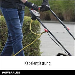 Elektrische Grasmaaier - Tuinmachine - Gazon Onderhoud - Grasopvang Systeem - 32 cm Snijbreedte - Grijs — thumbnail 2