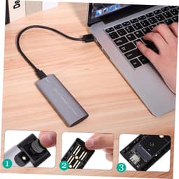 Externe Harde Schijf - Compacte SSD - Snelle Gegevensoverdracht - Dubbel Protocol - 11.5 cm - Zilver — thumbnail 2