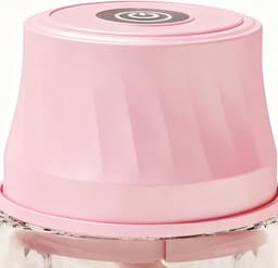 Mini Hakker - Keukenmachine - Maaltijden Bereiden - Veiligheidsvergrendeling - 350ml - Roze — thumbnail 5