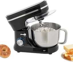 Keukenmachine - Kneedmachine mixer - Bakken en koken - Krachtige 1000W motor - 4.5L kom - Zwart — thumbnail 1