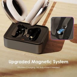 Vawvva Koptelefoon Oplaadstation voor AirPods Max 2024 & 2020 – Magnetisch Headset Oplaaddock met Dubbele Lightning & USB-C Aansluiting (Space Gray) — thumbnail 2