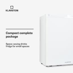 Klarstein Minibar minikoelkast voor op de kamer, minikoelkast voor drankjes, snacks en cosmetica, kleine , kleine en stille koelkast, verstelbare planken, kleine Skincar koelkast 5-22°C, 38L - 26 dB - voor Kantoor - Compact Vrijstaand — thumbnail 4