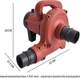 Stofzuiger Blower - Zuigstofzuiger Bladblazer - Werkplaats Reinigen - Industriële Kwaliteit - 1200W - Grijs — thumbnail 3