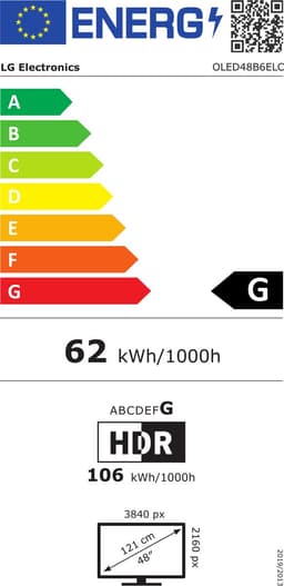 LG B6E OLED48B6ELC - 48 inch - 4K OLED - 2026 - Smart TV — thumbnail 2