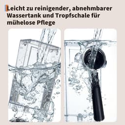 Compacte Pistonmachine met Melkopschuimer - Espressomachine RVS - 20 Bar - 1.7 Liter Wassertank - Snelverwarmend (Thermoblock) — thumbnail 2