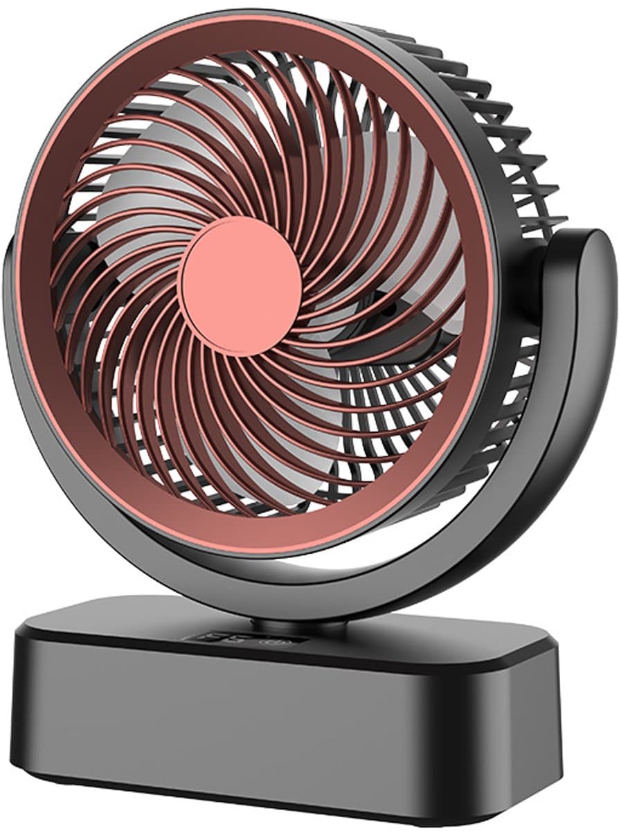Ventilatoren- Oscillerende Tafelventilator met 6 Snelheden - Wandventilator voor Kantoor en Huis - Compacte en Stille Ventilator voor Slaapkamer en Camping — afbeelding 1
