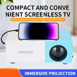 Dailygoods - Draagbare Projector met 1080p Ondersteuning en Auto Keystone Correctie — thumbnail 4