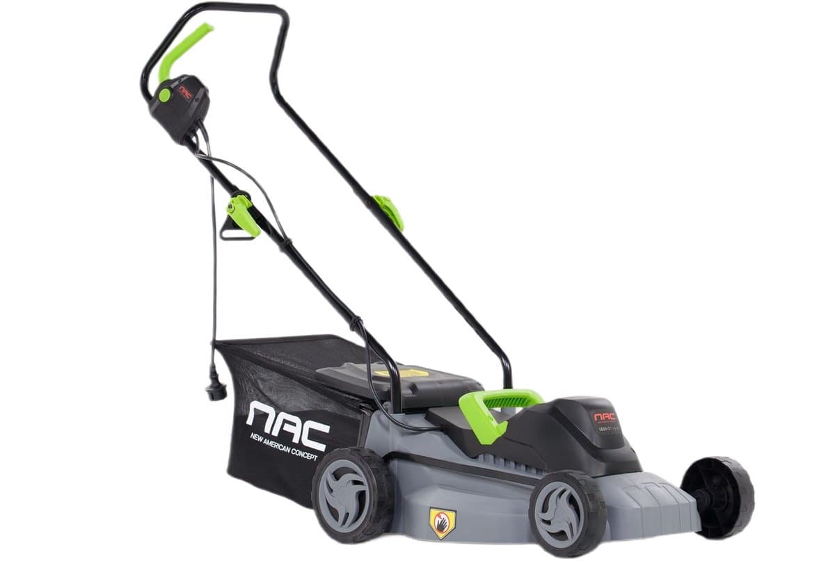 NAC LE15-37-PB-S Serie - Elektrische Grasmaaier - 1500W - 37 cm - Ergonomische Handgreep — afbeelding 1