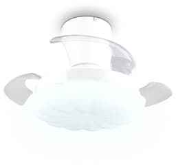 Fantiluxe - Ingrid - Plafondventilator met verlichting - Wit - Ø60cm - Afstandsbediening - Met lamp - Plafond ventilator - Slaapkamer — thumbnail 4