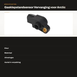 Dailygoods- Gasklepstandsensor Hoge Precisie - Vervanging 0824 053 - Snelle Respons - Compatibel met Arctic Cat ATV - Nauwkeurig Ontwerp - Hoge Frequentierespons - Gaspedaalsensor — thumbnail 3