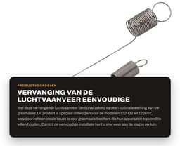 Dailygoods- Luchtvaanveer Vervanging 699056 - Eenvoudige Installatie - Herstel Spanning - Compatibel met 122H02/122K02 - Verbeterde Efficiëntie - Geschikt voor Grasmaaier - Grasmaaierveer — thumbnail 5