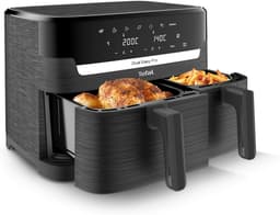 Tefal Easy Fry Double Zone Digital Air Fryer, 2 Drawers, 8.3 L, 8-in-1, Air Frying, Extra Crunchy, Roasting, Baking, Warming, Dehydrating, 6 Servings, Non-Stick Coating, Baskets Suitable for — thumbnail 1