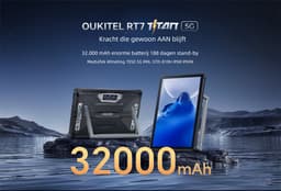 OUKITEL RT7 Titan 5G Robuuste Tablet - 32000mAh Batterij - 12GB +512GB - IP68/IP69K Waterdicht Schokbestendig - Dimensity 7050 Octa‑Core - Nachtvisiecamera voor Buitenwerk Industrie Avontuur — thumbnail 1