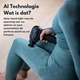 Massagepistool - Spierstimulator Percussie - Herstel na training - Afneembare handgreep - 900 g - Zwart — thumbnail 5