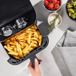 Heteluchtfriteuse 4 Liter met Timerfunctie - Vetarm Frituren, Grillen en Bakken — thumbnail 3