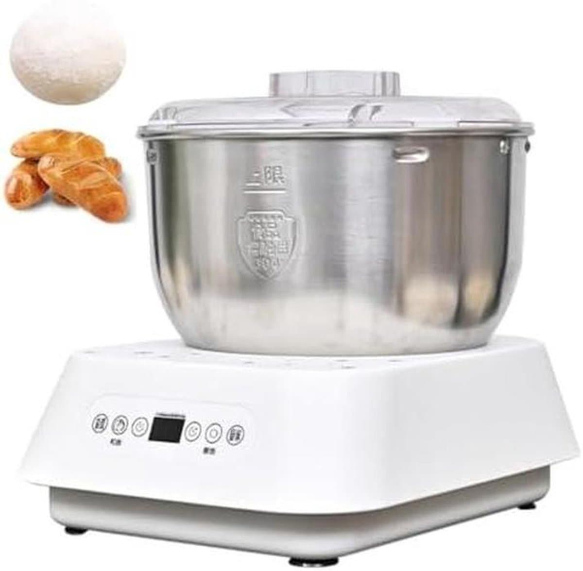 Deegmixer - Keukenmachine - Bakken Thuis - Volledig Automatisch - 7L Capaciteit - Zilver — afbeelding 1