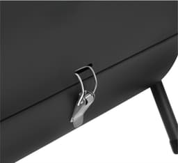 MOZY® - Tafel Barbecue - Zwart - Inclusief Thermometer - met Aslades - Handvat - Compact - Camping Barbecue - Tafelbarbecue - Houtskoolbarbecue — thumbnail 5