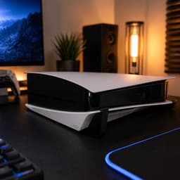 Horizontale Standaard Geschikt voor PlayStation 5 Disc Editie – PS5 Stand Liggend – Console Houder – Stabiele Ondersteuning – Gaming Accessoire voor Betere Koeling en Bescherming – Zwart — thumbnail 2