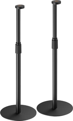 Vloerstandaard set voor Sonos Era 100 en 300 - 2 stuks - Hoogte verstelbaar - Basic - Zwart — thumbnail 1