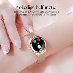 Frenkies® Smartwatch Dames Rose Goud – AMOLED - Stappenteller - Horloge Dames – Activity Tracker & Hartslagmeter - — thumbnail 5