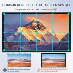 Beamer Scherm - Projectorscherm - Indoor en outdoor - Thuisbioscoop - Draagbare beamer — thumbnail 2