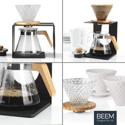 Glazen Handfilter Koffiezetapparaat Set voor 4 Kopjes | Handmatige Koffiebrouwkunst — thumbnail 5