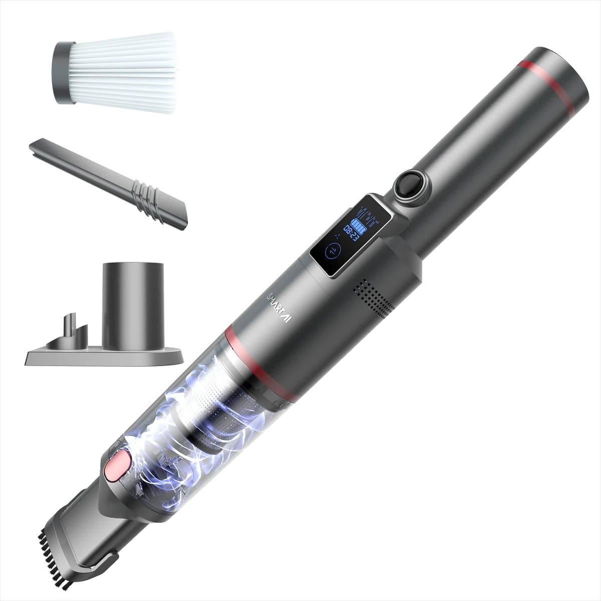 Trexxo - Stofzuiger - Stofzuiger draadloos - draagbare autostofzuiger - SmartAI - Handstofzuiger - 3 mondstukken - lucht filtratie — afbeelding 1
