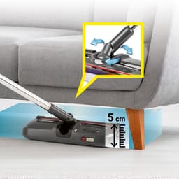 CLEANmaxx accu-veegmachine, draadloos | Vloerveger met 1.200 tpm en 4 borstels | incl. led-verlichting | Anti-haren-systeem, perfect voor dierenharen | 60 minuten gebruiksduur | voor tapijt, tegels en laminaat — thumbnail 2