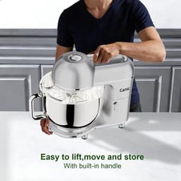 Keukenmachine 3-in-1 - Bakmachine Deegmixer - Brood Bakken - Grote Kom Capaciteit - 7 Liter Kom - Zilver — thumbnail 3