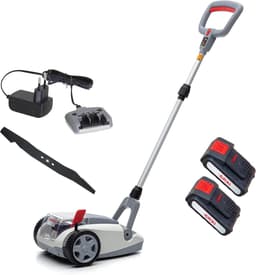 Accu Grasmaaier – Eenhandsmaaier – Mulchmaaier – Loopmaaier – Tuinmaaier – Compacte Maaibreedte 21 cm – Inclusief 2x 20V Accu’s — thumbnail 1