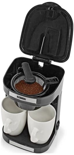 Butler 16100129 - Compact koffiezetapparaat - 2 porseleinen kopjes - 0,25 l - 450 W - Automatische uitschakeling - Zwart — thumbnail 2
