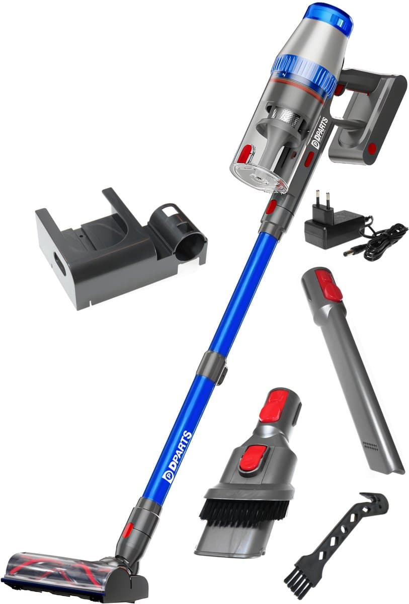 Dparts steelstofzuiger draadloos - 29,6V - met kruimeldief functie en accessoires - snoerloze stofzuiger zonder zak op accu — afbeelding 1