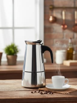 Cheffinger Koffie Percolator - Zilver - 6 Kopjes - Inductie — thumbnail 5