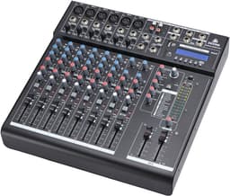 10-Kanaals Mixer - Met FX en mediaspeler - Devine MixDesk 1002FX-MP - Multikleur — thumbnail 1