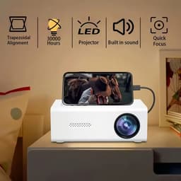 Mini HD‑Projector met Afstandsbediening – Ingebouwde Speakers – Zakmodel — thumbnail 1