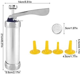 Cookie Press Cutter Maker met 20 Koekjesvormen en 4 Sproeiers — thumbnail 2