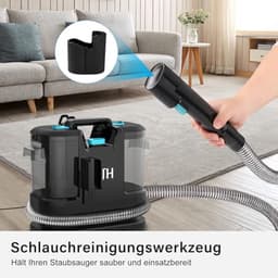 Waszuiger en tapijtreiniger met sterke zuigkracht en dierenhaarborstel — thumbnail 4