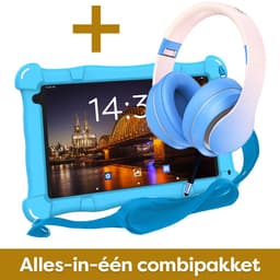 AngelTech Kinderpakket Slim - AngelTech Kindertablet Slim + AngelTech Kinderkoptelefoon - Combipakket - Kindertablet Vanaf 3 Jaar – Kinder Tablet – Kids Tablet - Tablet voor Kinderen - Blauw — thumbnail 3