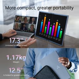 ASUS ZenScreen Fold OLED MQ17QH Portable Monitor - OLED - DisplayHDR™ 500 True Black - 100% DCI-P3 - 0.2ms - 60Hz — thumbnail 4