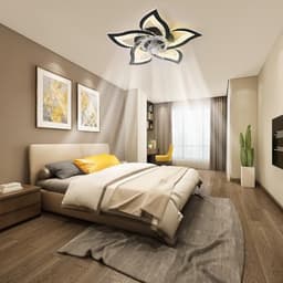 Dimbare Plafondventilator met Ledlicht en Afstandsbediening voor Woonkamer en Slaapkamer — thumbnail 3