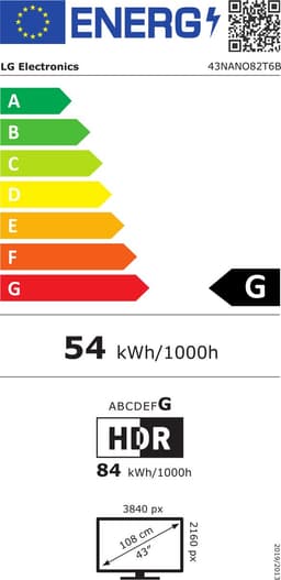 LG 43NANO82T6B - 43 inch - 4K Nanocell - 2024 - Smart TV — thumbnail 2