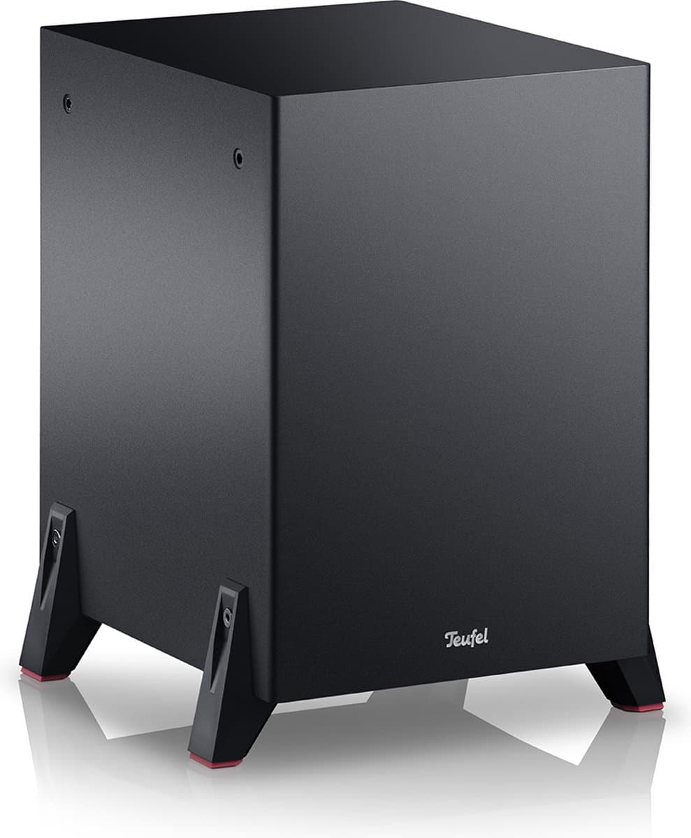 Teufel T 8 Subwoofer - Compacte universele subwoofer - 100 watt - zwart — afbeelding 1