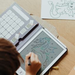 BEAU by Bo Kidywolf Kidydraw Mini Tekenboek met LCD-scherm Dinosaurussen + Refill Dieren & Oceanen en Piraten — thumbnail 5